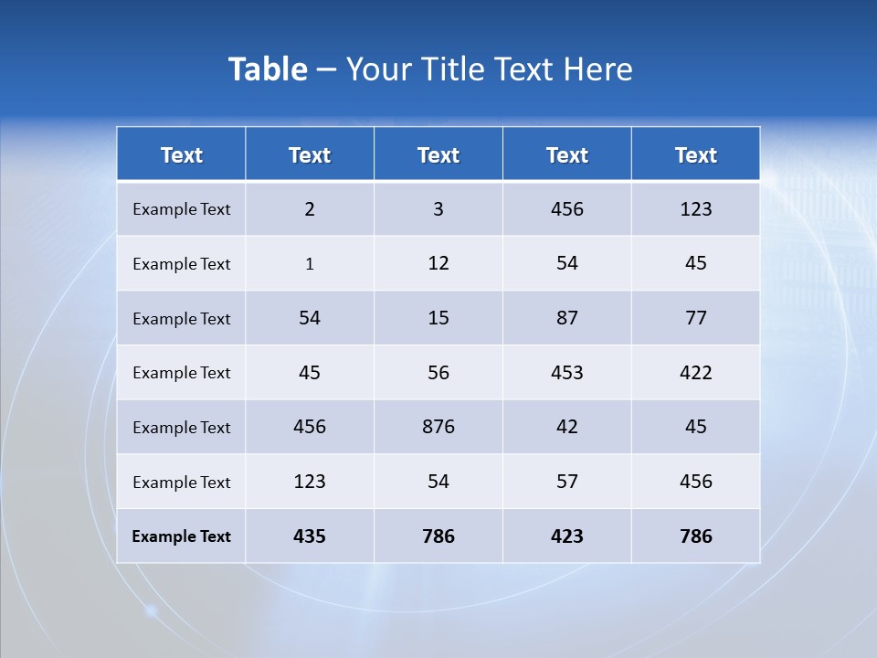 Connection Blue Design PowerPoint Template