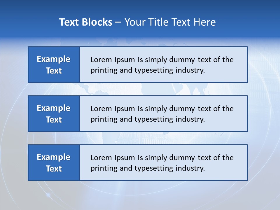 Connection Blue Design PowerPoint Template