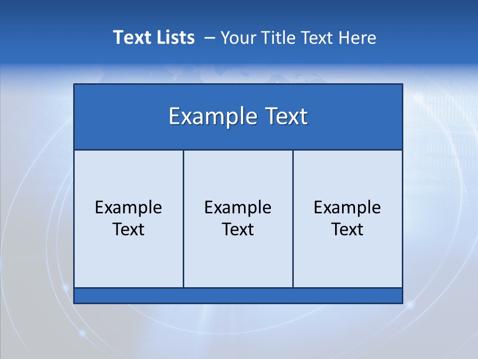 Connection Blue Design PowerPoint Template
