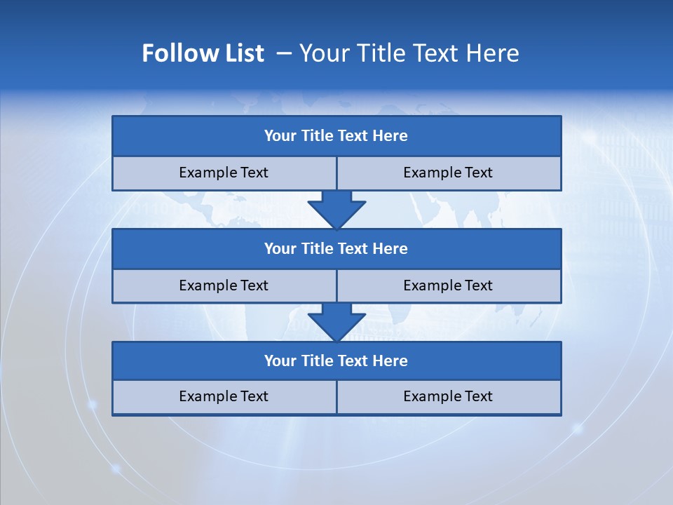 Connection Blue Design PowerPoint Template
