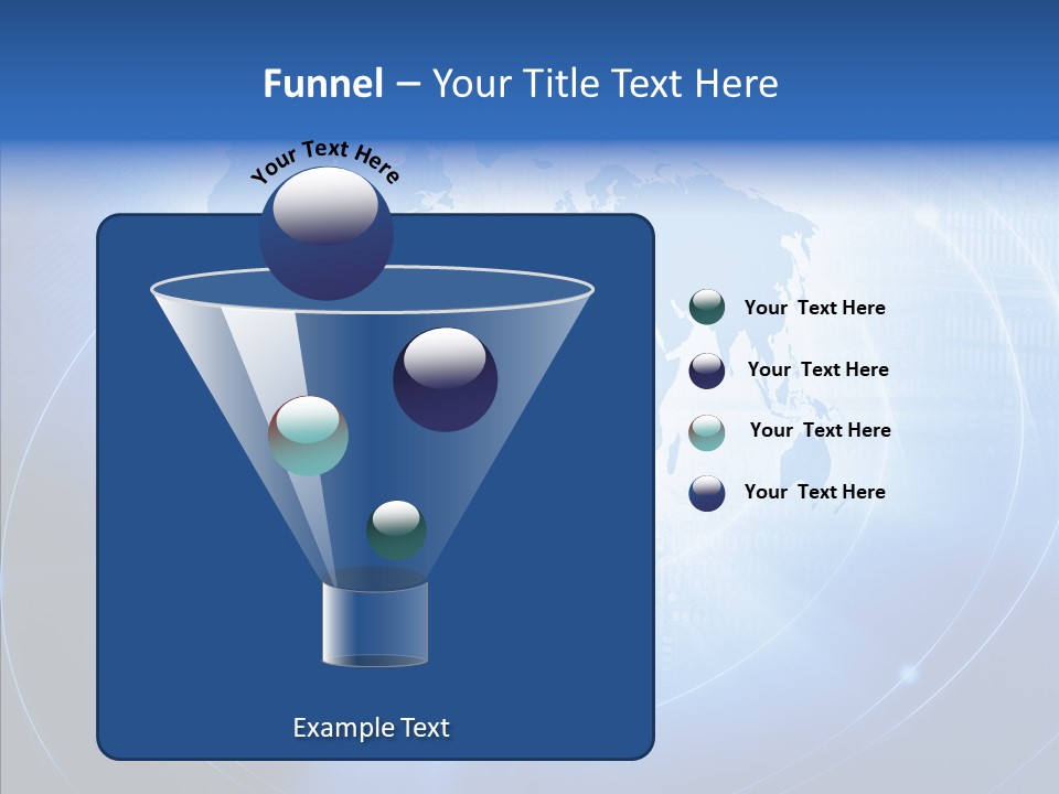 Connection Blue Design PowerPoint Template