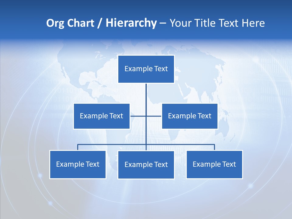 Connection Blue Design PowerPoint Template
