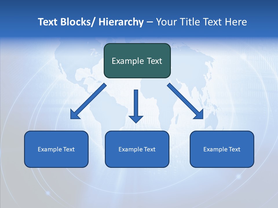 Connection Blue Design PowerPoint Template