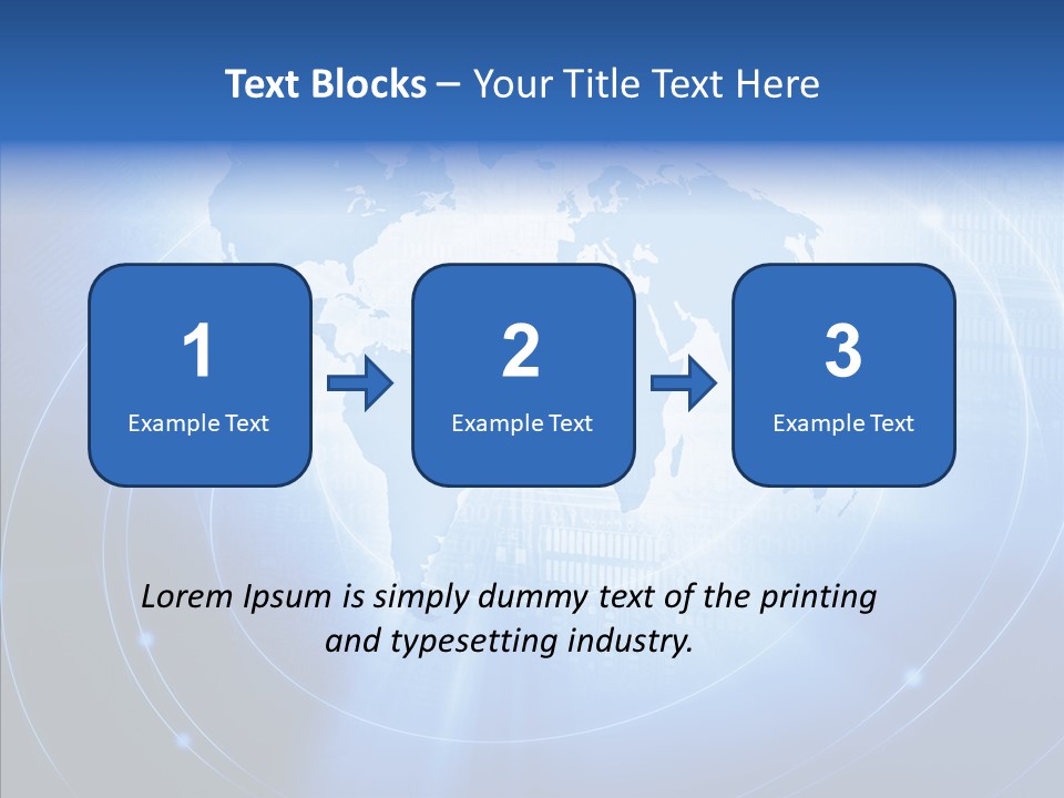 Connection Blue Design PowerPoint Template