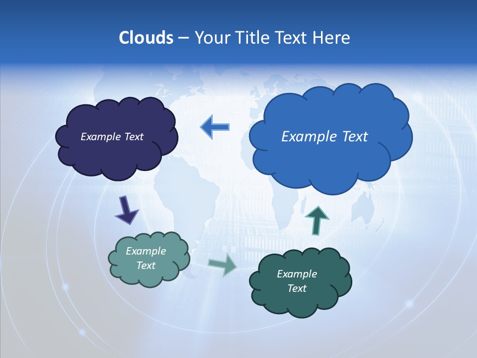 Connection Blue Design PowerPoint Template
