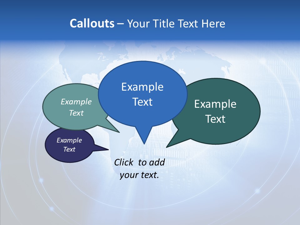 Connection Blue Design PowerPoint Template