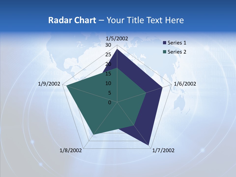 Connection Blue Design PowerPoint Template