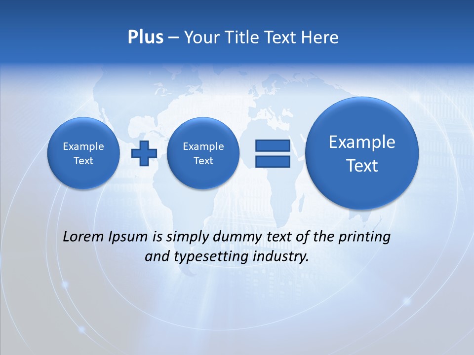 Connection Blue Design PowerPoint Template