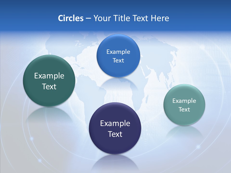Connection Blue Design PowerPoint Template
