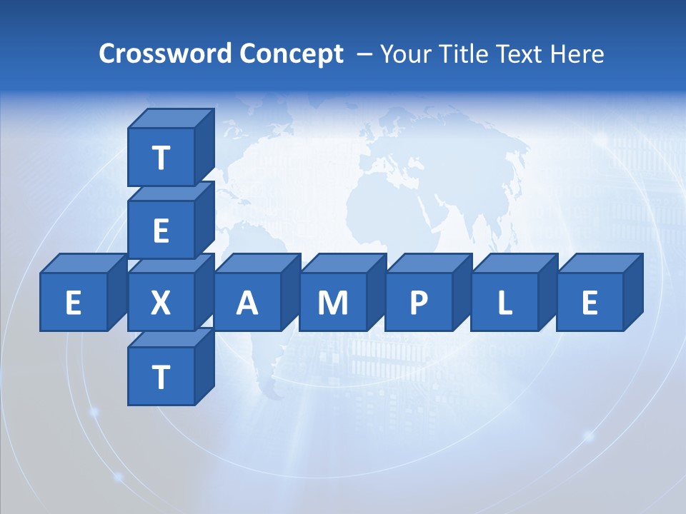 Connection Blue Design PowerPoint Template
