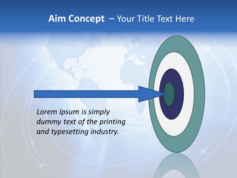 Connection Blue Design PowerPoint Template