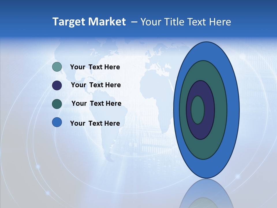 Connection Blue Design PowerPoint Template