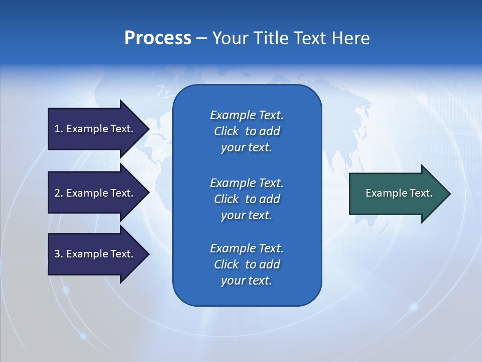 Connection Blue Design PowerPoint Template