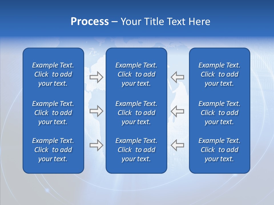 Connection Blue Design PowerPoint Template