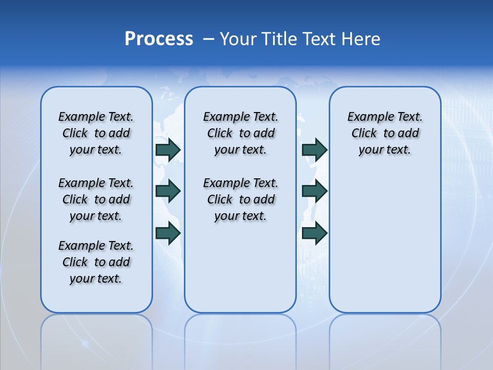 Connection Blue Design PowerPoint Template