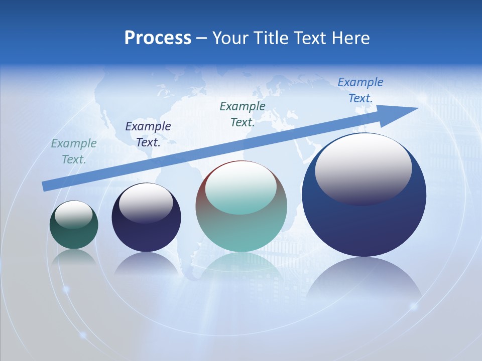 Connection Blue Design PowerPoint Template