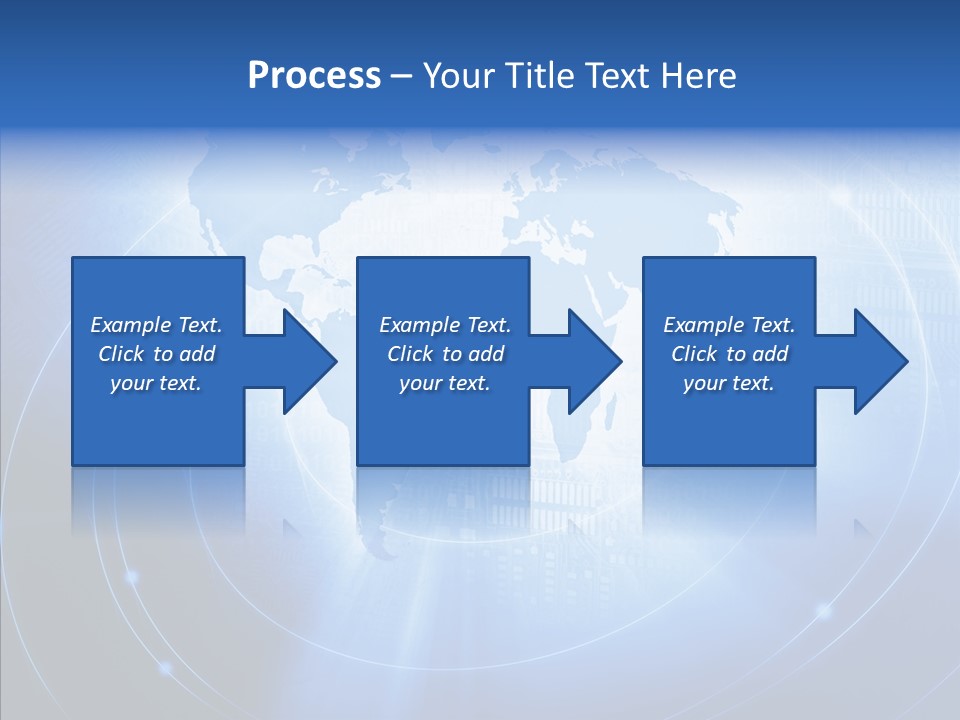 Connection Blue Design PowerPoint Template