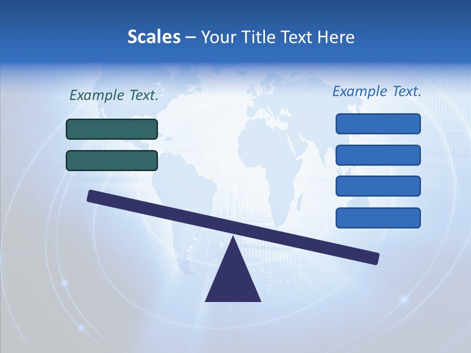 Connection Blue Design PowerPoint Template