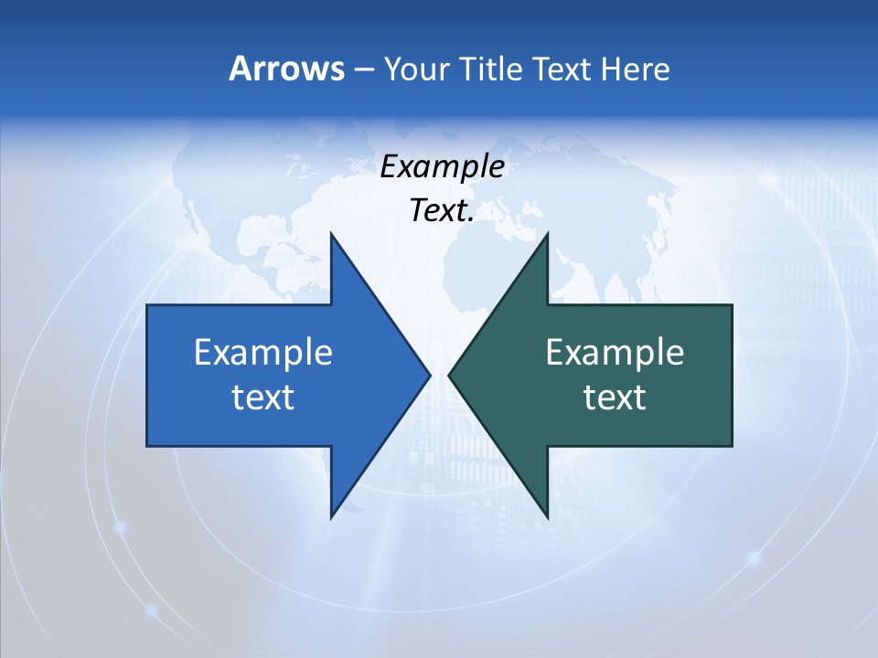 Connection Blue Design PowerPoint Template