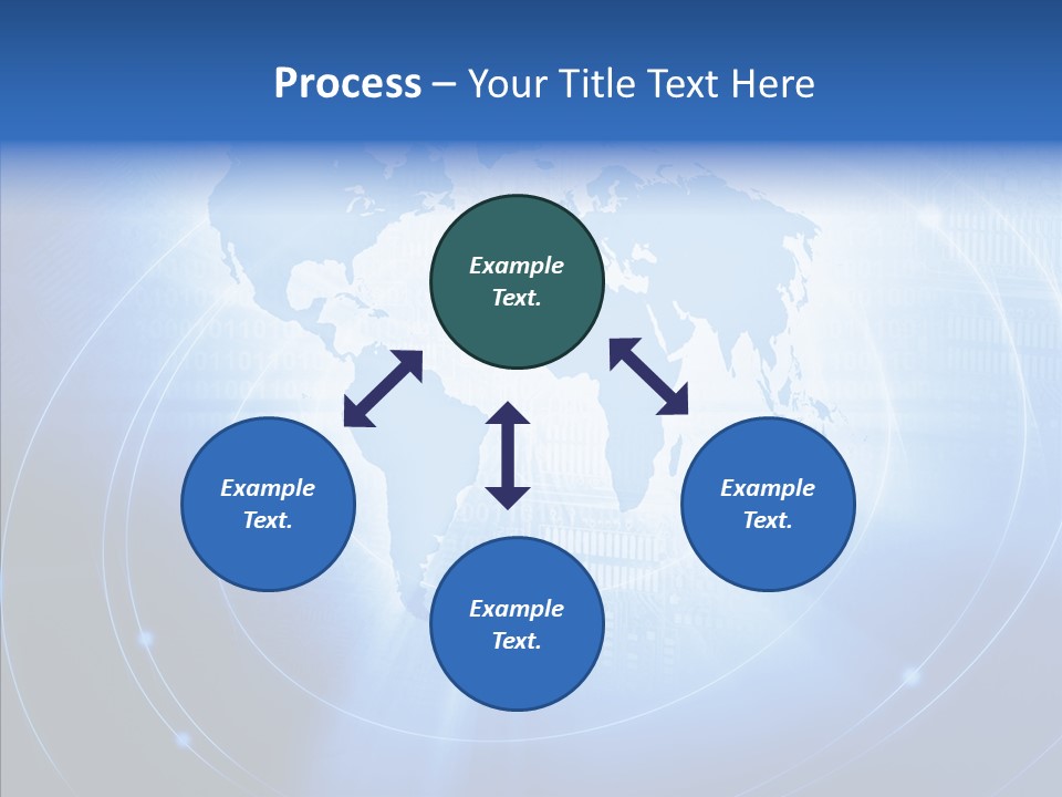 Connection Blue Design PowerPoint Template