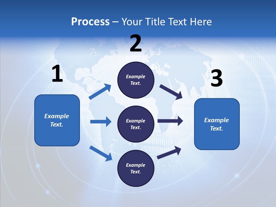 Connection Blue Design PowerPoint Template