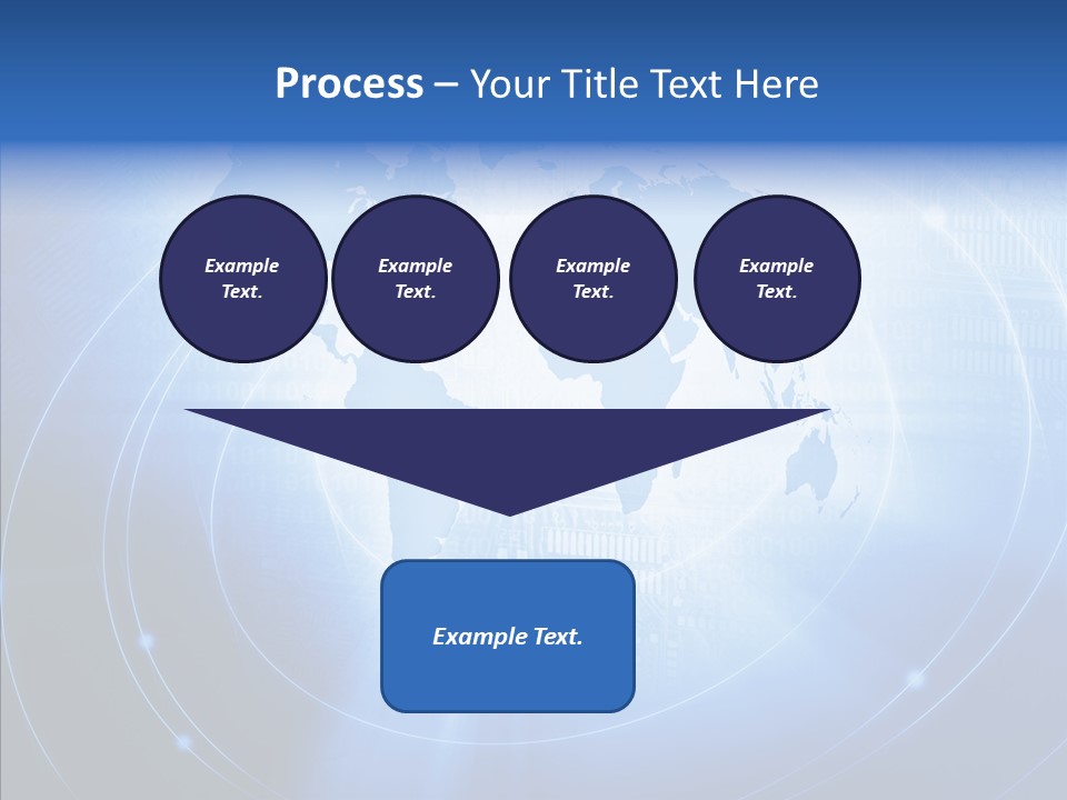Connection Blue Design PowerPoint Template