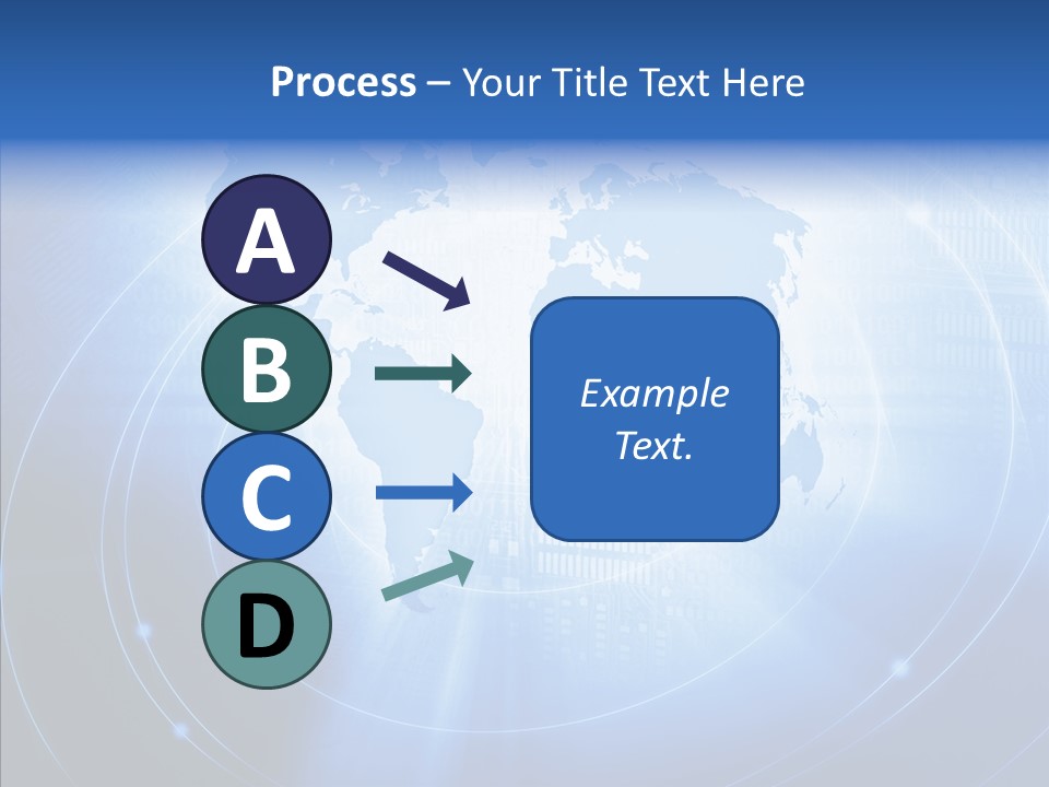 Connection Blue Design PowerPoint Template