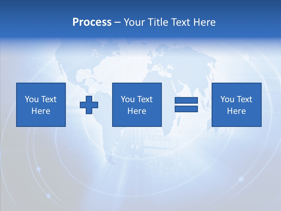 Connection Blue Design PowerPoint Template
