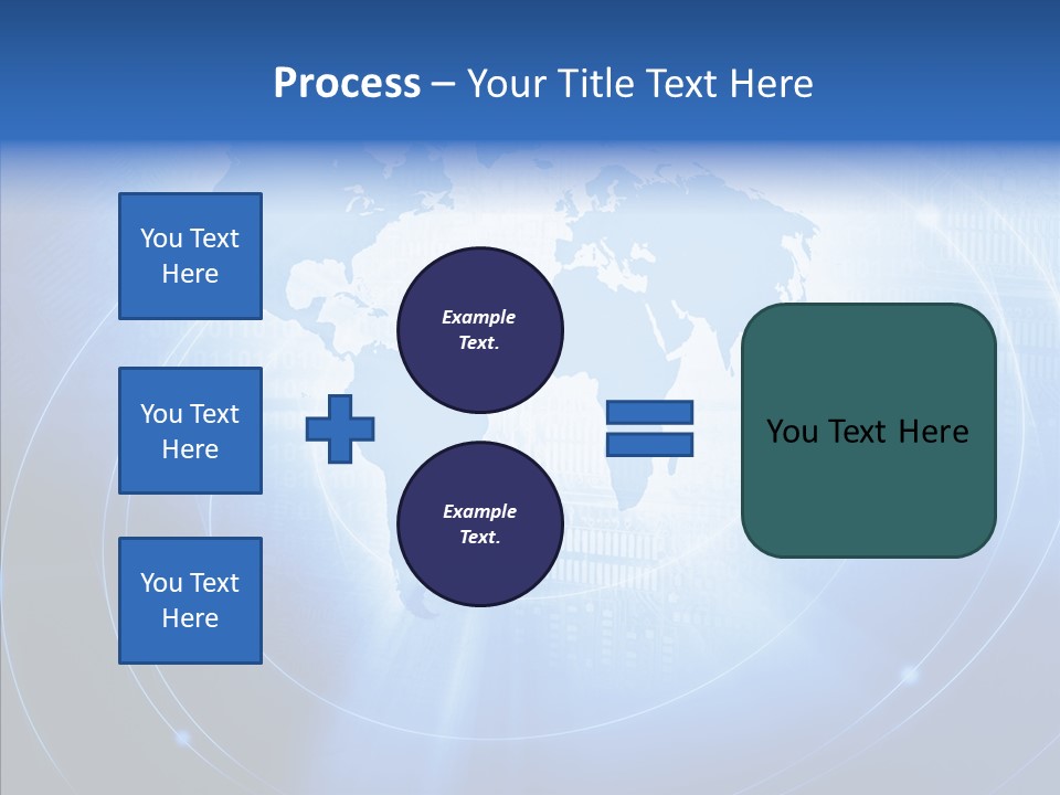Connection Blue Design PowerPoint Template
