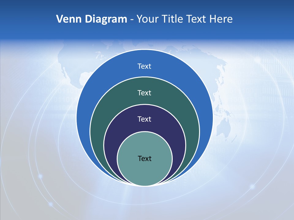Connection Blue Design PowerPoint Template