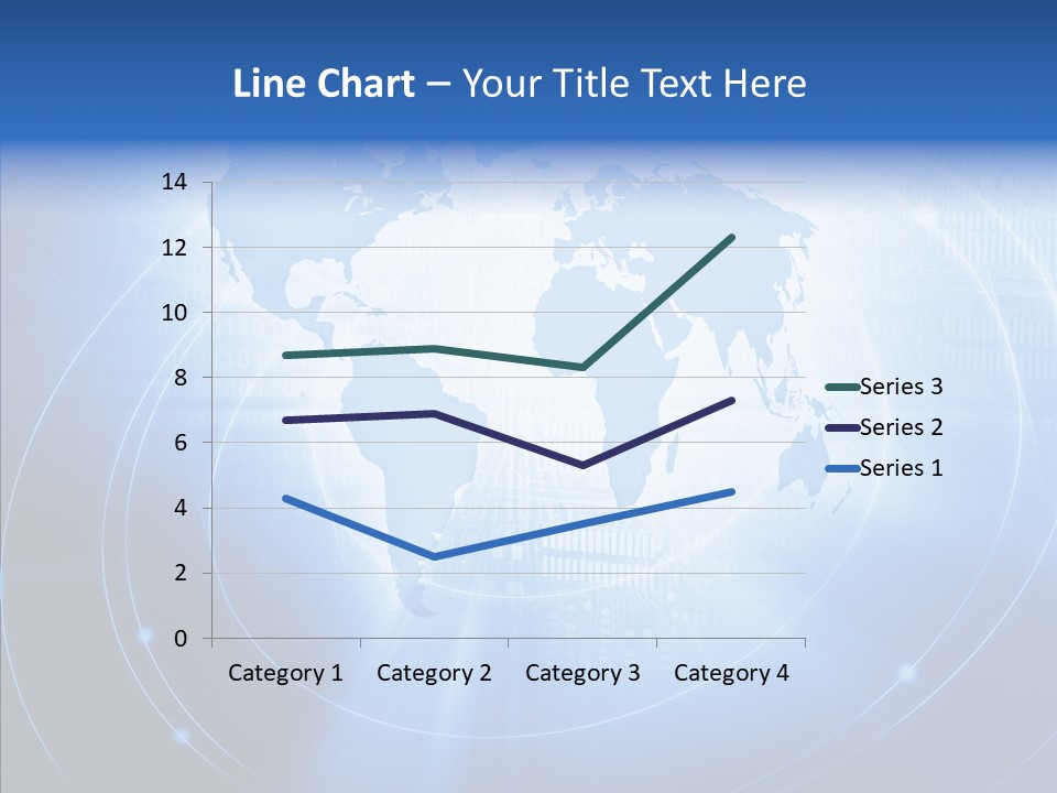 Connection Blue Design PowerPoint Template