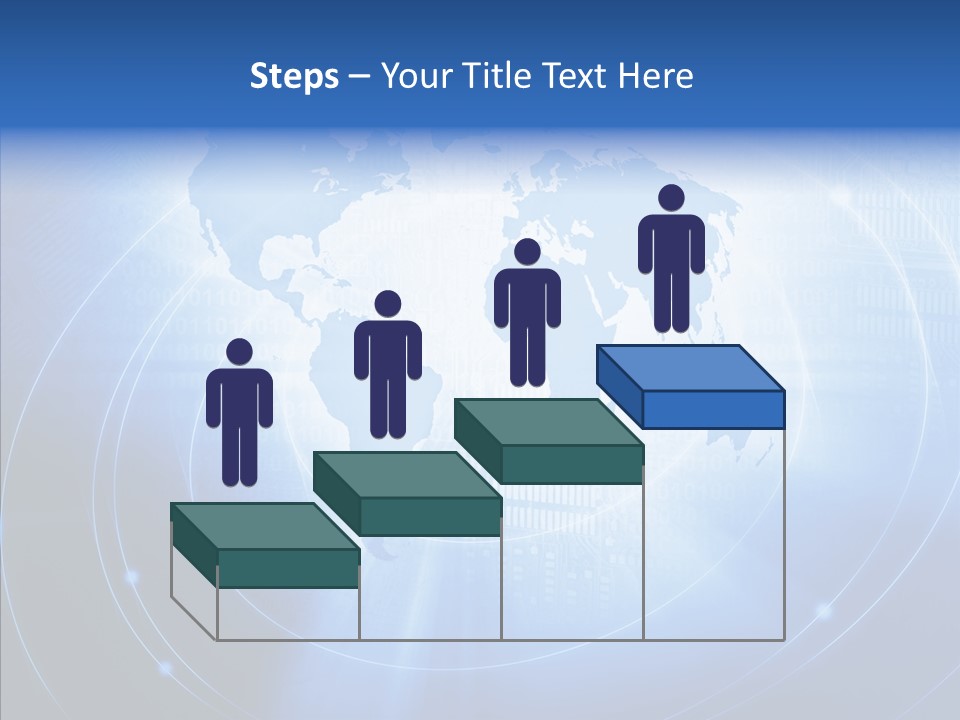 Connection Blue Design PowerPoint Template