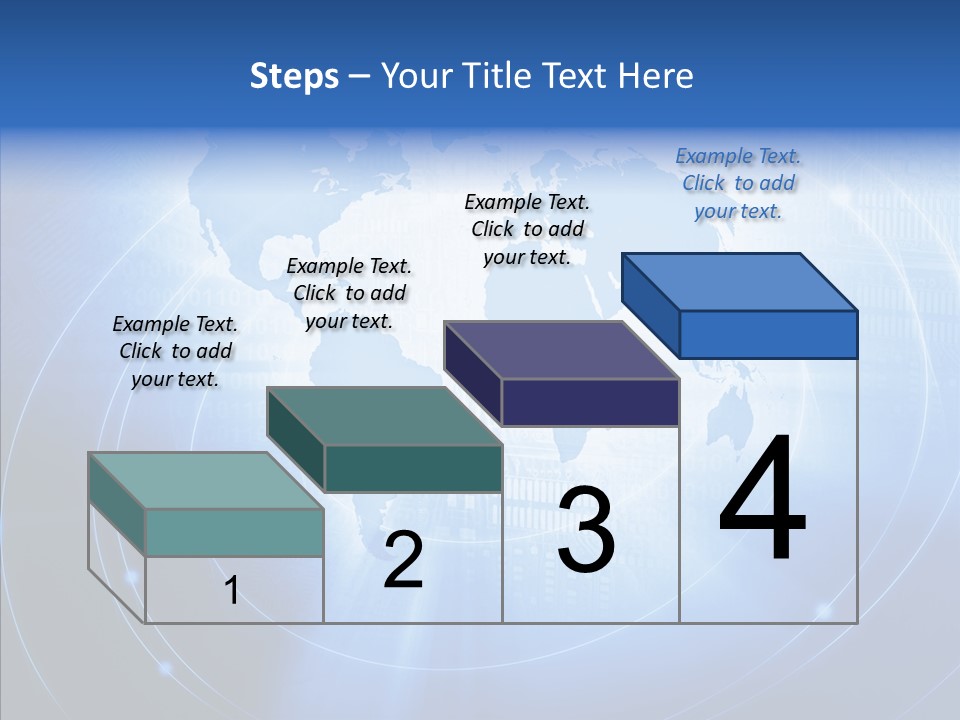 Connection Blue Design PowerPoint Template