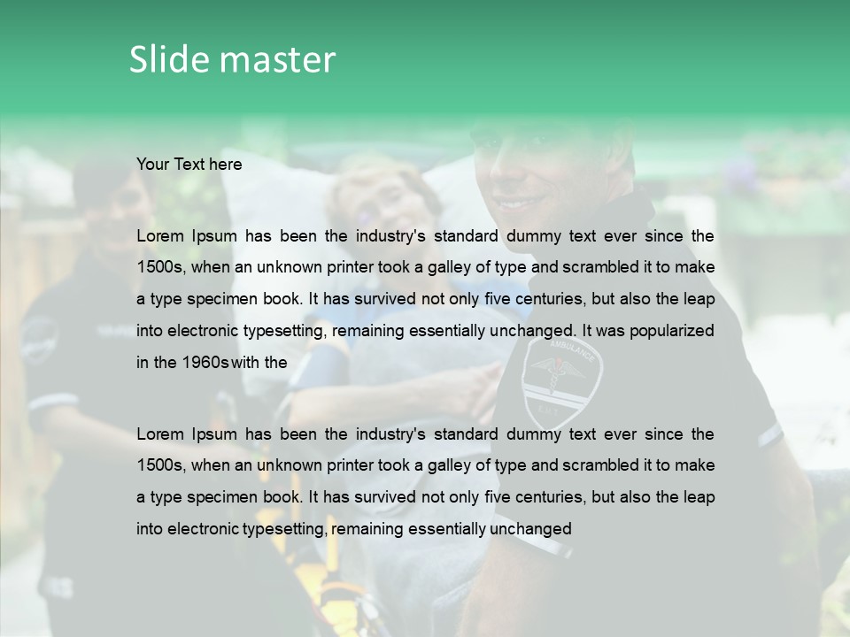 Comfort First Staff PowerPoint Template