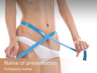 Woman Skin Stomach PowerPoint Template