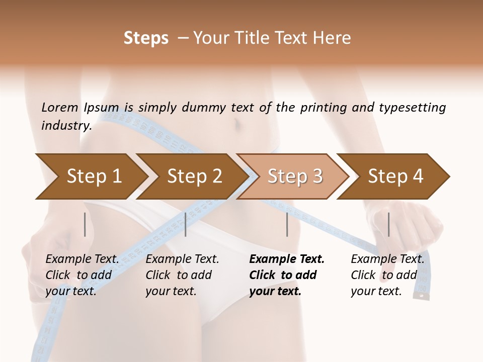 Woman Skin Stomach PowerPoint Template