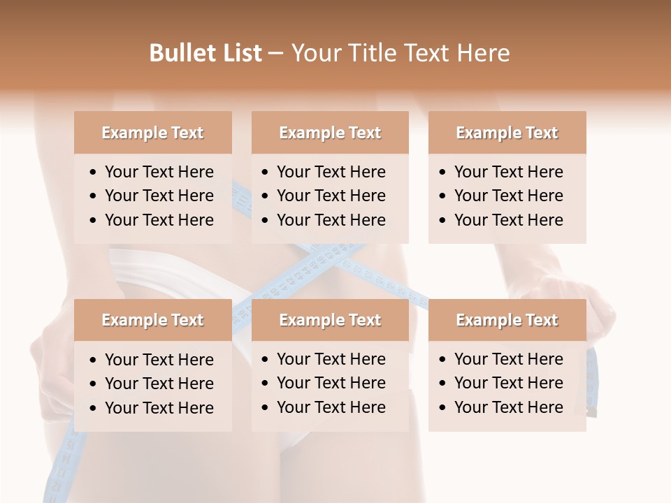 Woman Skin Stomach PowerPoint Template