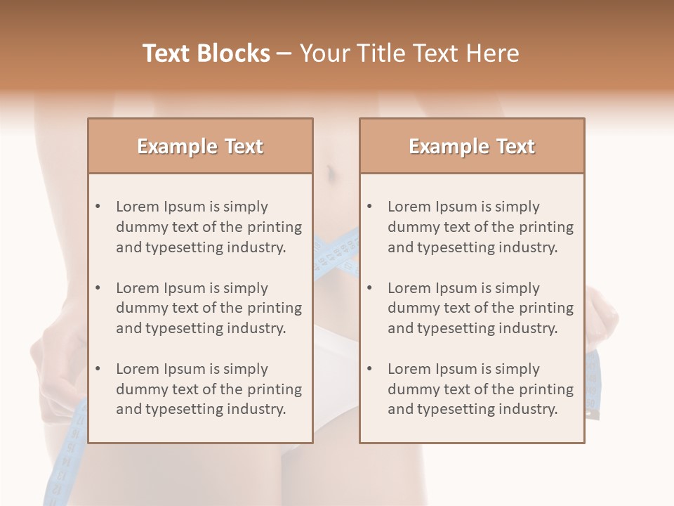 Woman Skin Stomach PowerPoint Template