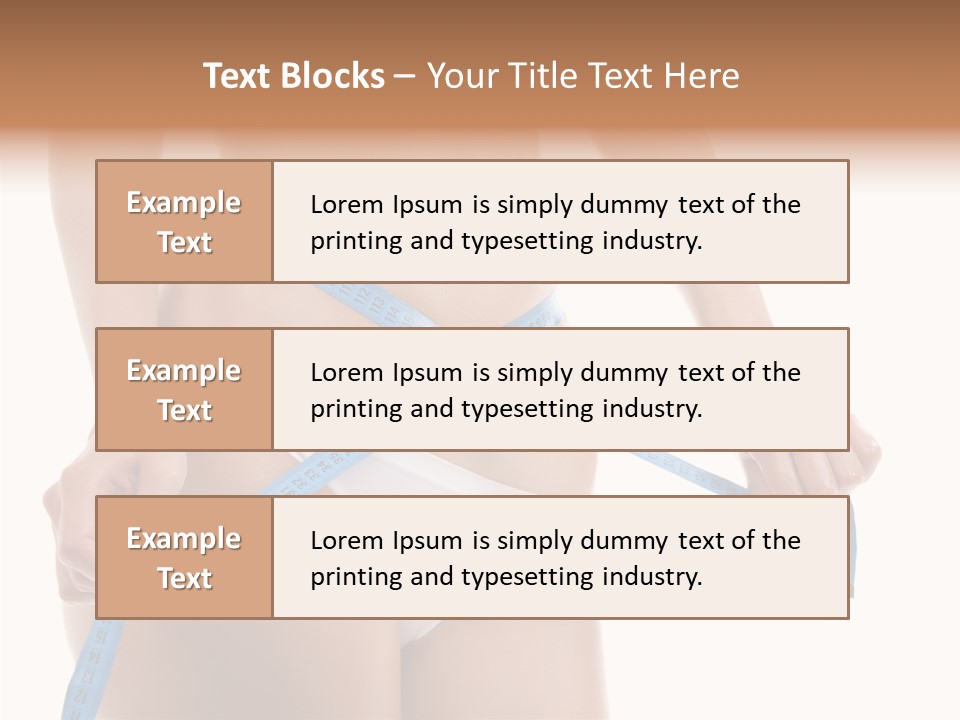 Woman Skin Stomach PowerPoint Template