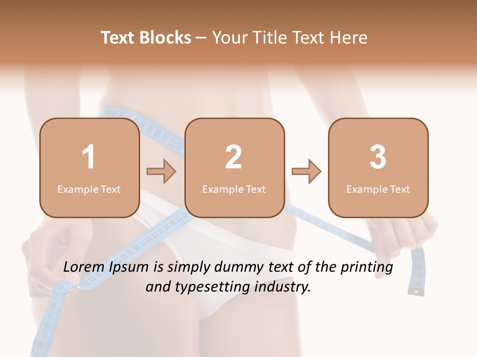 Woman Skin Stomach PowerPoint Template