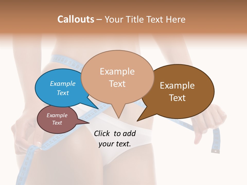 Woman Skin Stomach PowerPoint Template