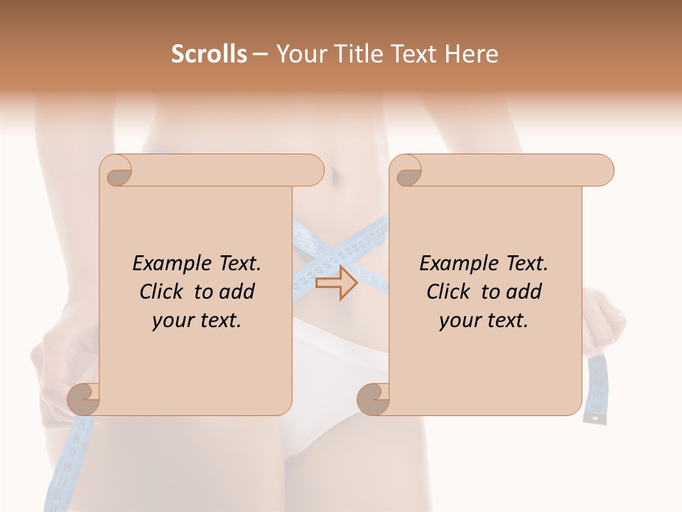 Woman Skin Stomach PowerPoint Template