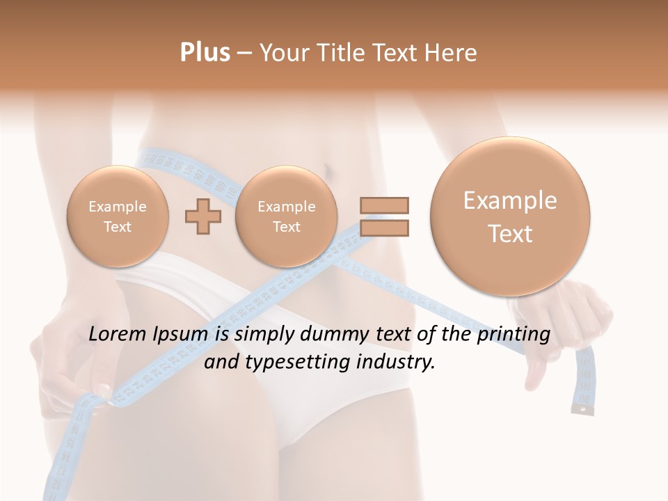 Woman Skin Stomach PowerPoint Template