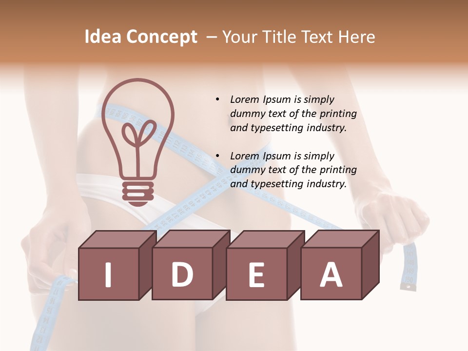 Woman Skin Stomach PowerPoint Template