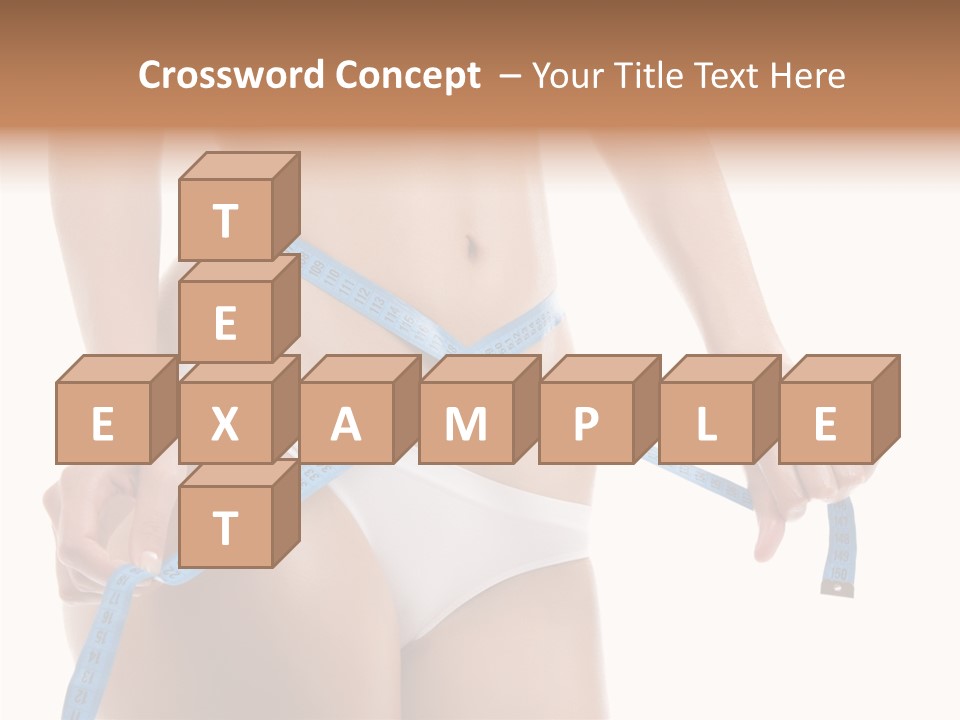 Woman Skin Stomach PowerPoint Template