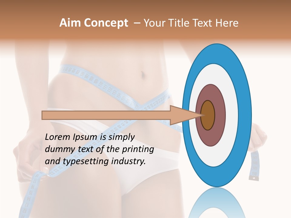 Woman Skin Stomach PowerPoint Template