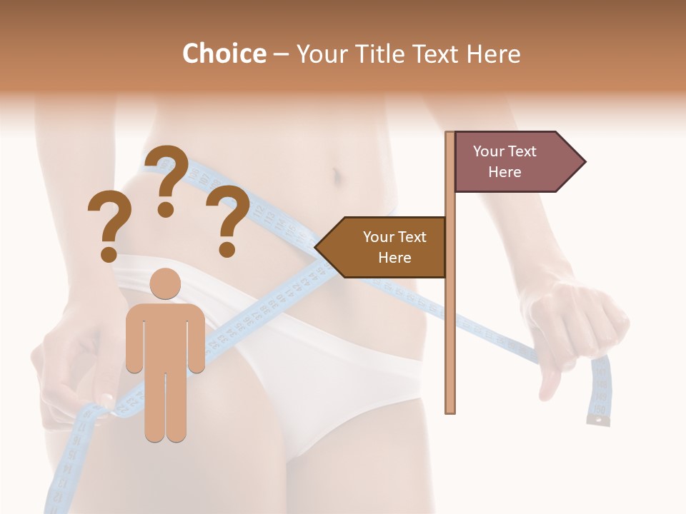 Woman Skin Stomach PowerPoint Template