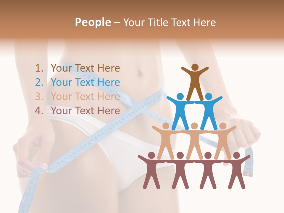 Woman Skin Stomach PowerPoint Template