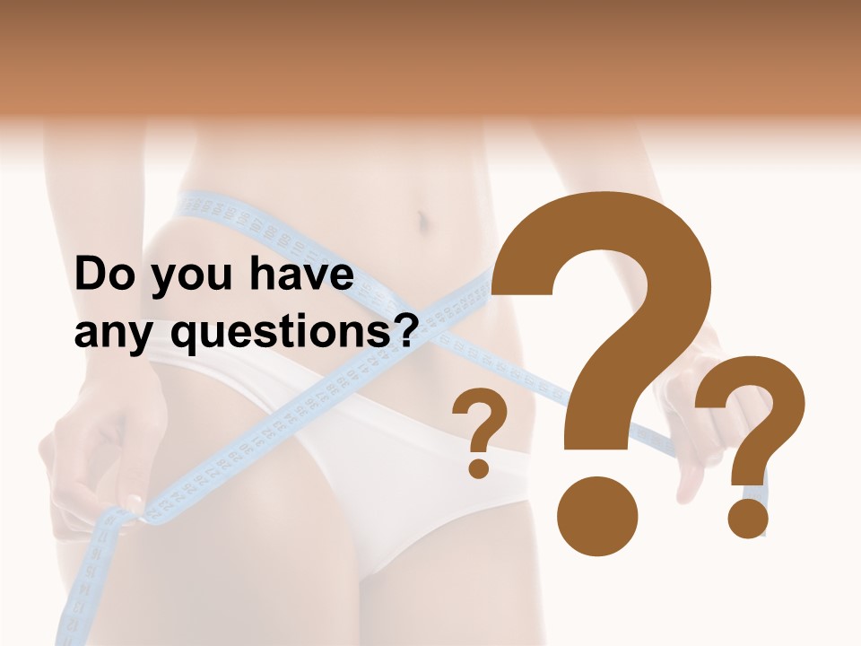 Woman Skin Stomach PowerPoint Template