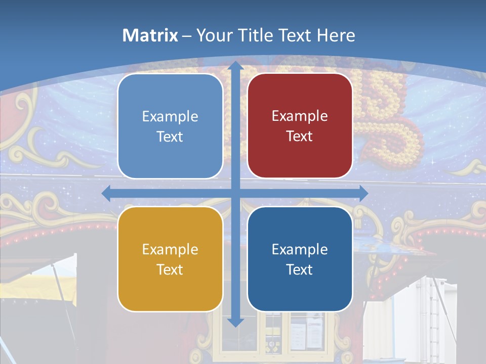 A Circus Tent With A Blue Sky In The Background PowerPoint Template